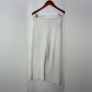 Rag & Bone White wide Leg Knit Pants Size Small